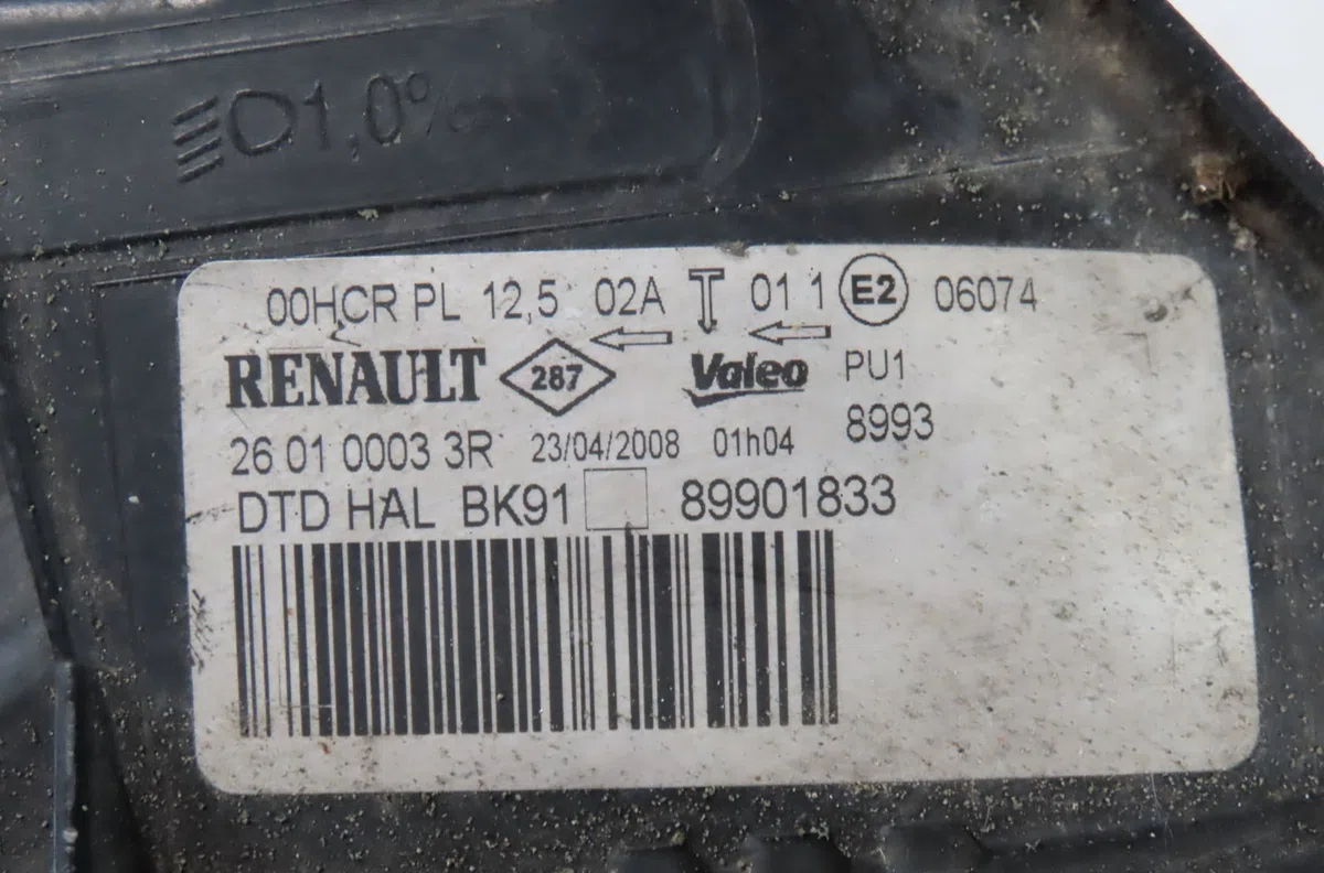 Phare droit Renault LAGUNA III Grandtour (KT0-1) 1.5 dci (kt0a, kt0r, kt02) (2007-2015) occasion