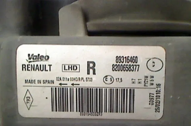 Phare droit RENAULT MODUS occasion