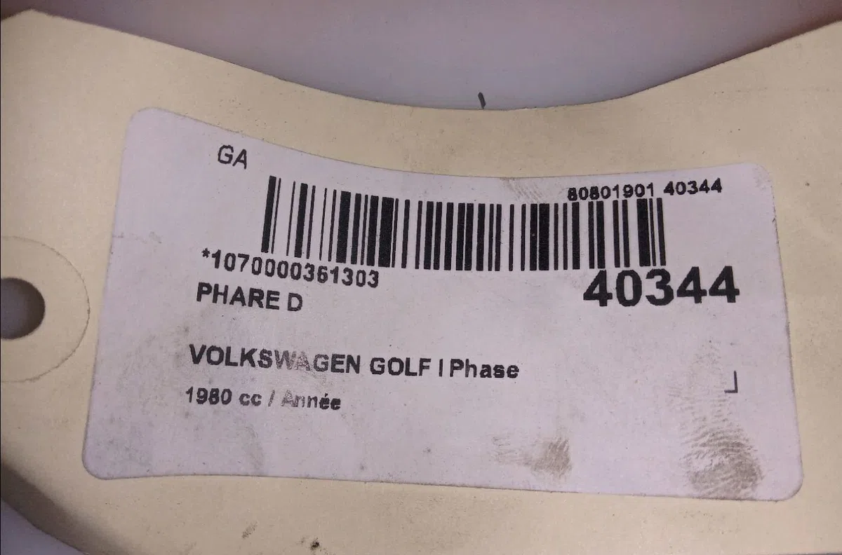 Phare droit Volkswagen GOLF I (17) 1.1 (1974-1983) occasion