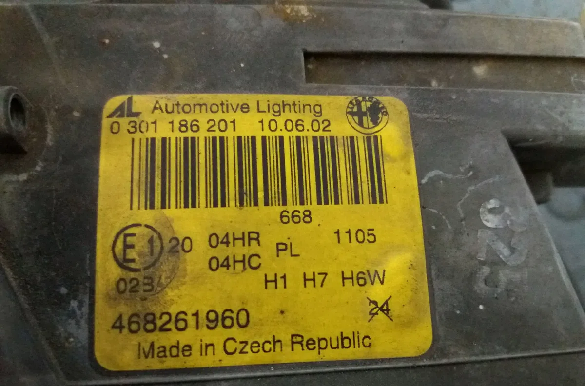 Phare gauche Alfa romeo 147 (937_) 1.6 16v t.spark eco (937.axa1a, 937.bxa1a) (2001-2010) occasion
