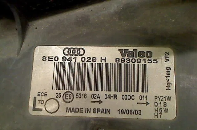 Phare gauche Audi A4 B6 (8E2) 1.9 tdi (2000-2004) 4 portes occasion