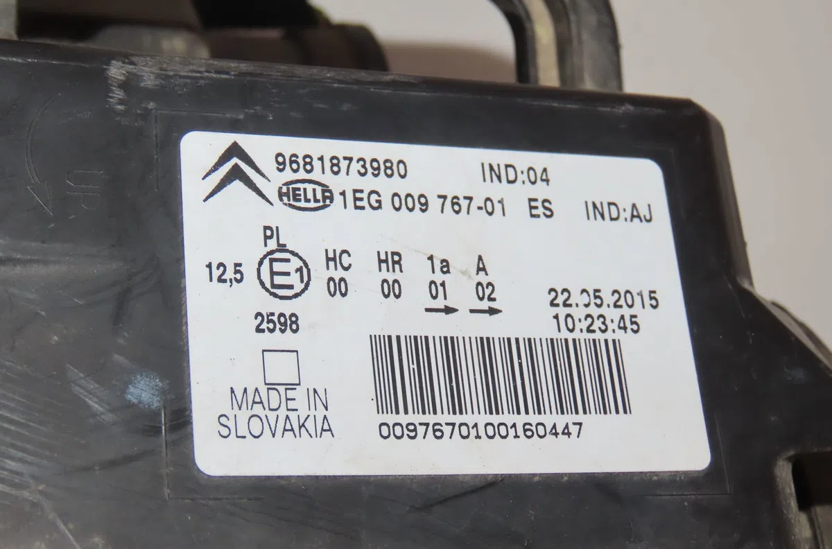 Phare gauche Citroen C3 PICASSO (SH_) 1.6 hdi (2009) 5 portes occasion