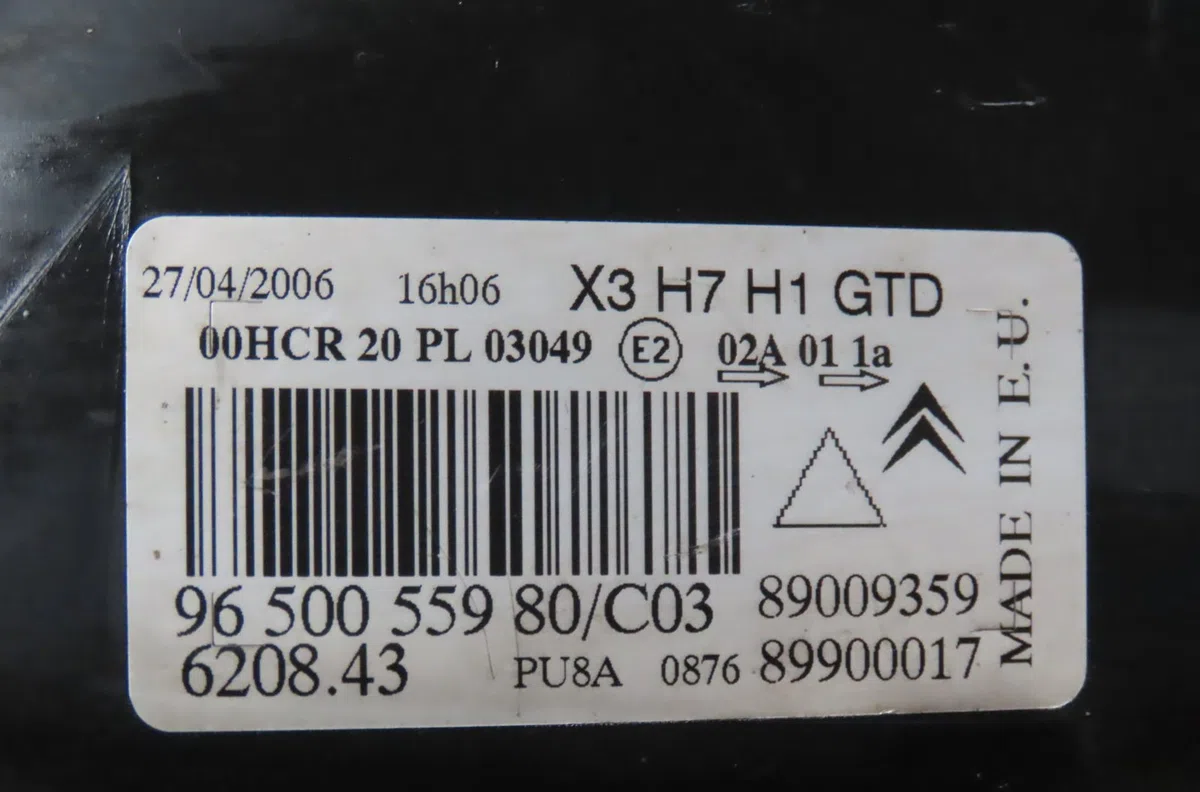 Phare gauche Citroen C5 II (RC_) 2.0 hdi (rcrhrh) (2004-2008) 5 portes occasion