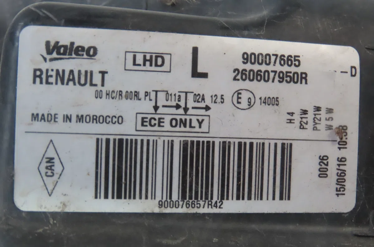 Phare gauche Dacia LODGY (JS_) 1.6 sce 100 (2015) occasion