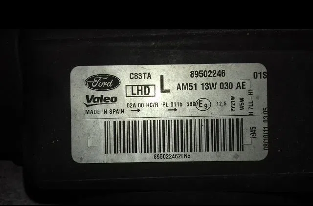 Phare gauche Ford GRAND C-MAX (DXA-CB7, DXA-CEU) 2.0 tdci (2011-2019) occasion