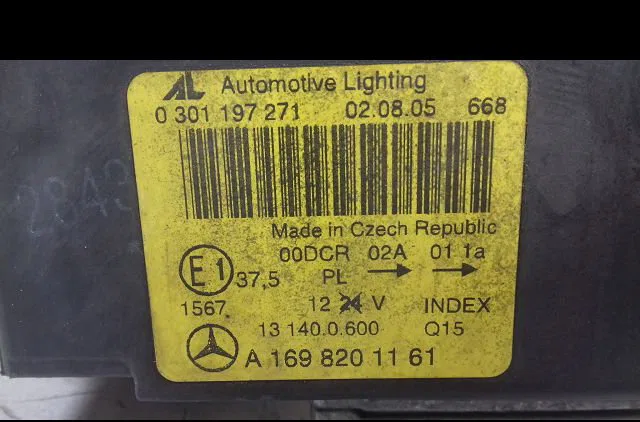 Phare gauche Mercedes-benz CLASSE A (W169) A 200 cdi (169.008, 169.308) (2004-2012) 5 portes occasion