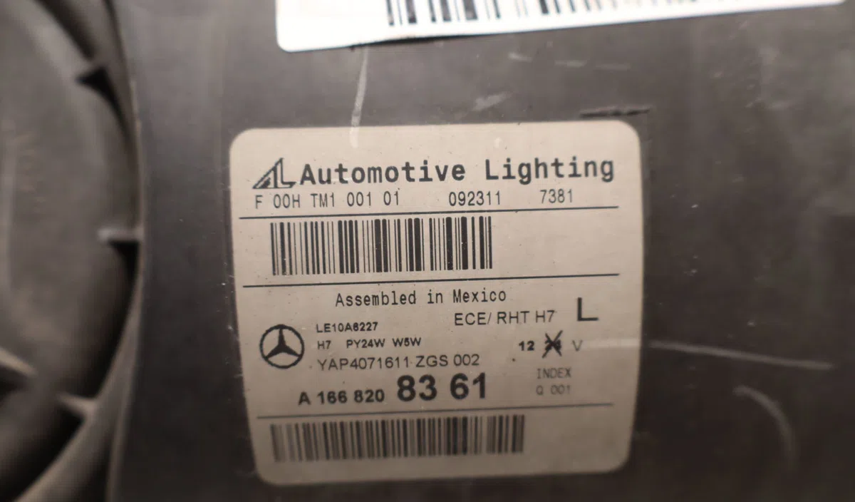 Phare gauche Mercedes-benz CLASSE M (W166) Ml 350 bluetec 4-matic (166.024, 166.023) (2011-2015) 5 portes occasion