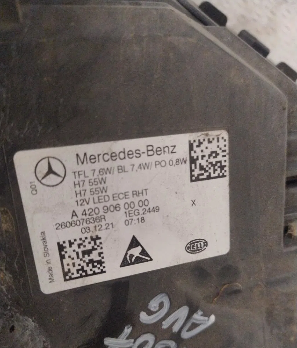 Phare gauche MERCEDES CITAN 3 420  CITAN 3 420 occasion
