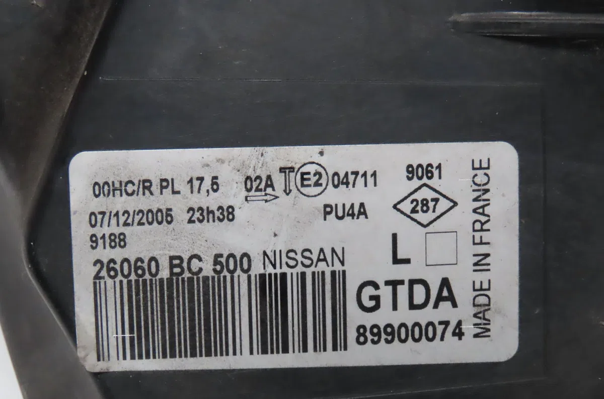Phare gauche Nissan MICRA III (K12) 1.5 dci (2003-2010) occasion