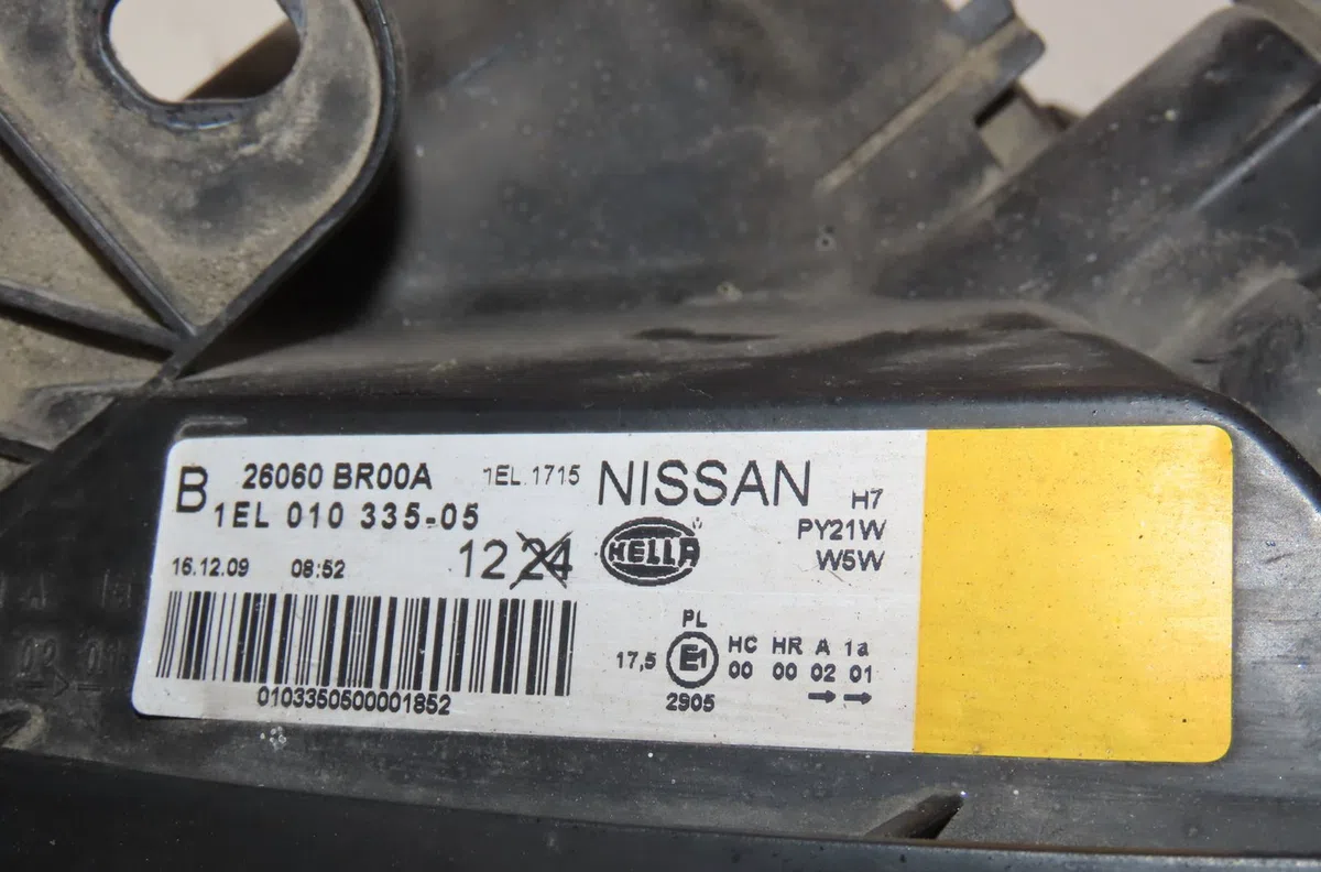 Phare gauche Nissan QASHQAI - QASHQAI 2 I (J10, NJ10, JJ10E) 1.5 dci (2010-2013) 5 portes occasion