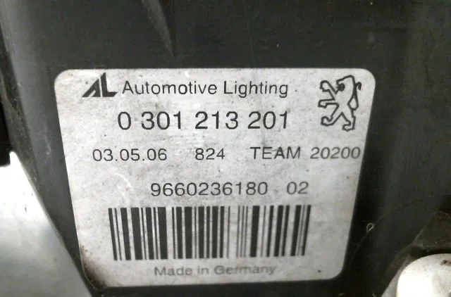 Phare gauche Peugeot 407 (6D_) 2.0 16v (6drfjc, 6drfje, 6drfjf) (2005-2010) occasion