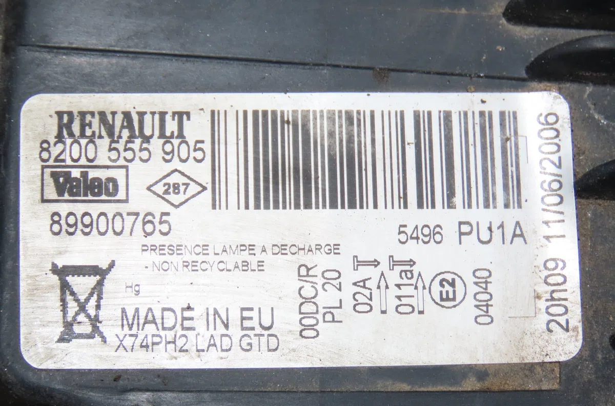 Phare gauche Renault LAGUNA II (BG0-1_) 1.9 dci (2001-2007) occasion