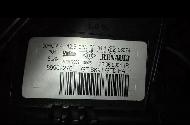 Phare gauche Renault LAGUNA III (BT0-1) 1.5 dci (bt00, bt0a, bt0t, bt1j) (2007-2015) 5 portes occasion