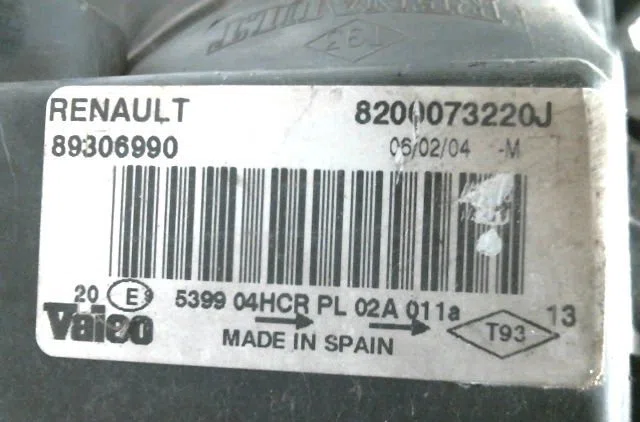 Phare gauche Renault MEGANE II (BM0-1_, CM0-1_) 1.5 dci (bm0f, bm0t, bm2b, cm0f, cm0t) (2002-2008) 5 portes occasion