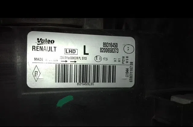 Phare gauche Renault MODUS - GRAND MODUS (F-JP0_) 1.5 dci (fp0g, jp0g) (2004) occasion