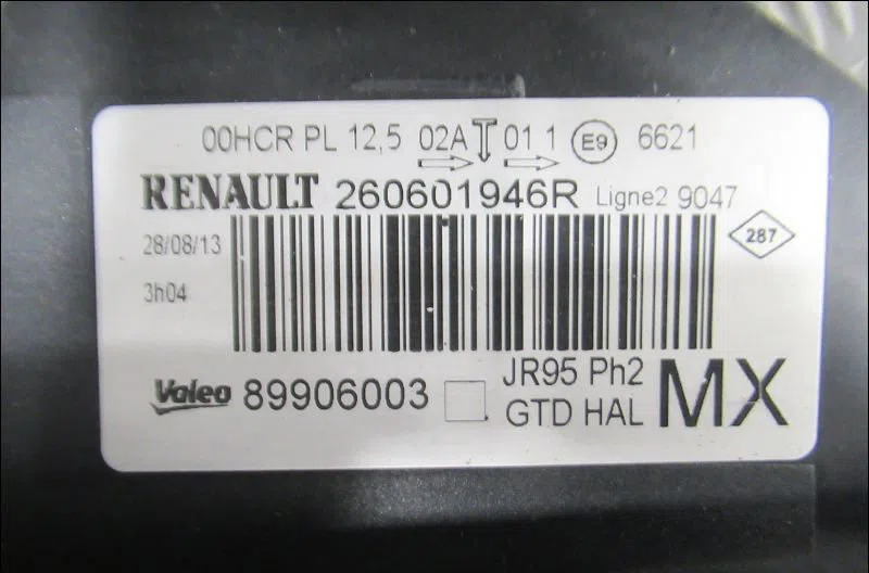 Phare gauche Renault SCÉNIC III (JZ0-1_) 1.6 dci (jz00, jz12) (2011) 5 portes occasion