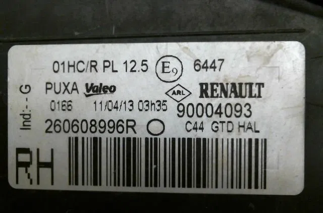 Phare gauche Renault TWINGO II (CN0_) 1.5 dci 75 (2010) 3 portes occasion