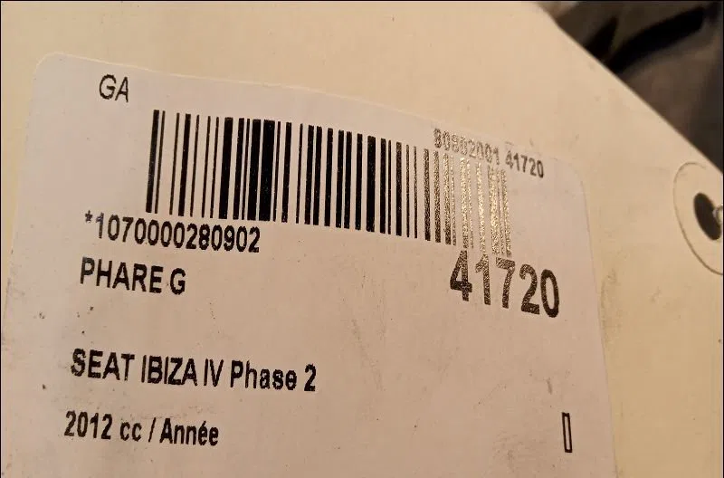 Phare gauche Seat IBIZA IV (6J5, 6P1) 1.4 (2008-2015) occasion