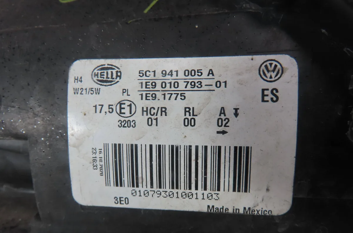 Phare gauche Volkswagen BEETLE (5C1, 5C2) 1.2 tsi 16v (2014-2019) occasion