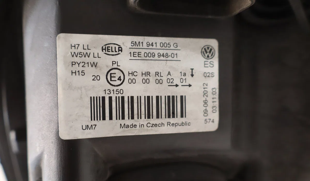 Phare gauche Volkswagen GOLF PLUS V (5M1, 521) 1.4 tsi (2006-2008) occasion