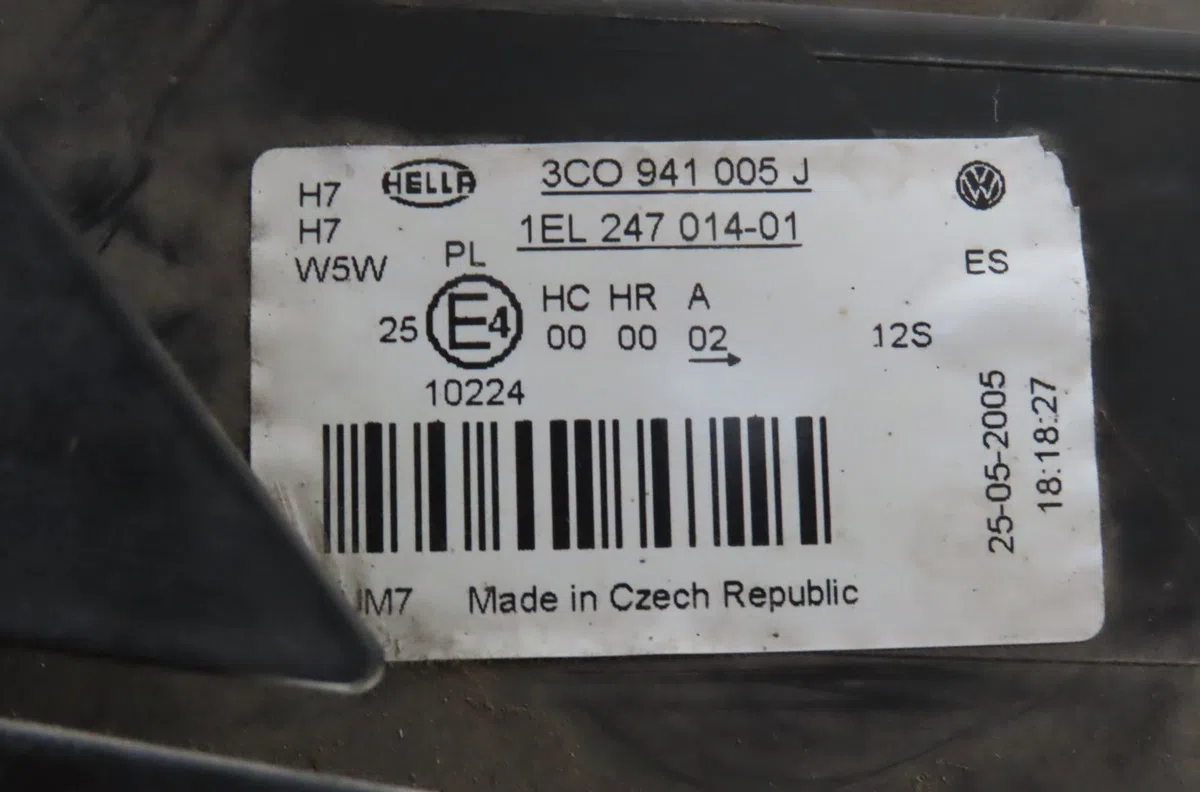 Phare gauche Volkswagen PASSAT B6 (3C2) 1.9 tdi (2005-2010) 4 portes occasion