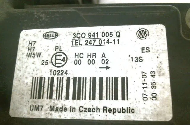 Phare gauche Volkswagen PASSAT B6 Variant (3C5) 2.0 tdi 16v (2005-2010) 5 portes occasion