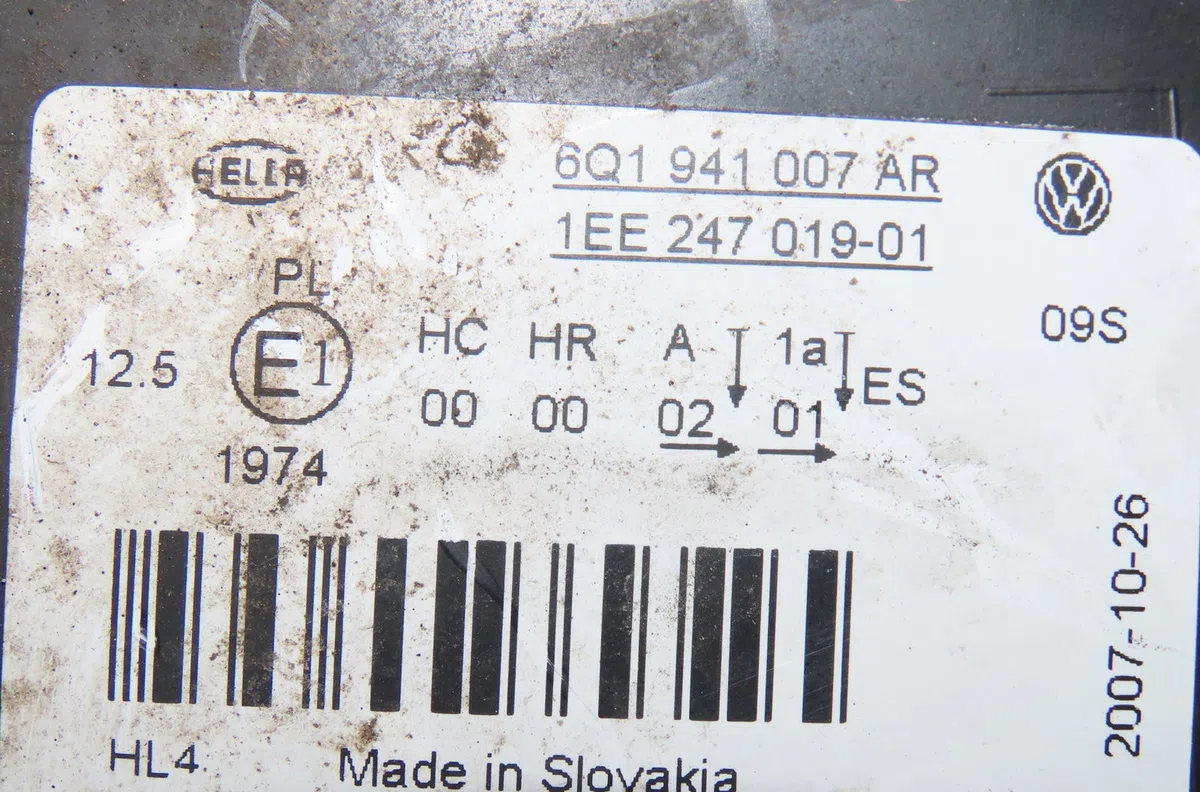 Phare gauche Volkswagen POLO (9N_, 9A_) 1.2 (2002-2007) occasion