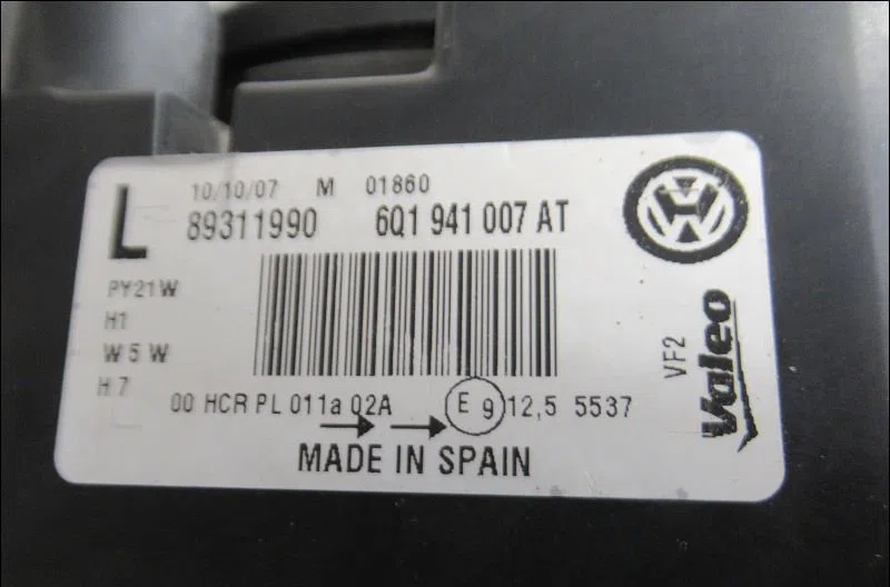 Phare gauche Volkswagen POLO (9N_, 9A_) 1.4 tdi (2001-2005) 3 portes occasion