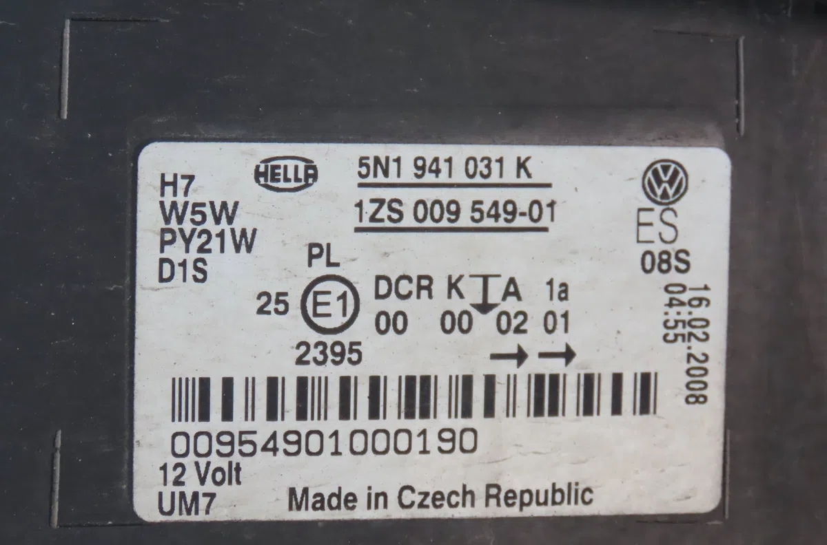 Phare gauche Volkswagen TIGUAN (5N_) 2.0 tdi 4motion (2007-2018) occasion