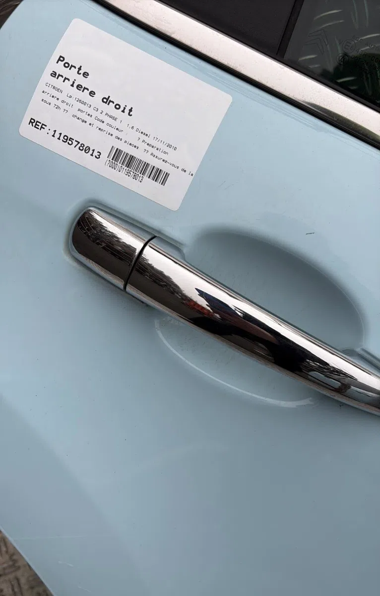 Porte arrière droite Citroen C3 II (SC_) 1.6 hdi (2009-2016) 5 portes occasion