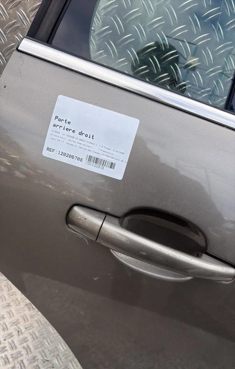 Porte arrière droite Citroen C4 GRAND PICASSO I (UA_) 1.6 hdi (2006-2011) 5 portes occasion