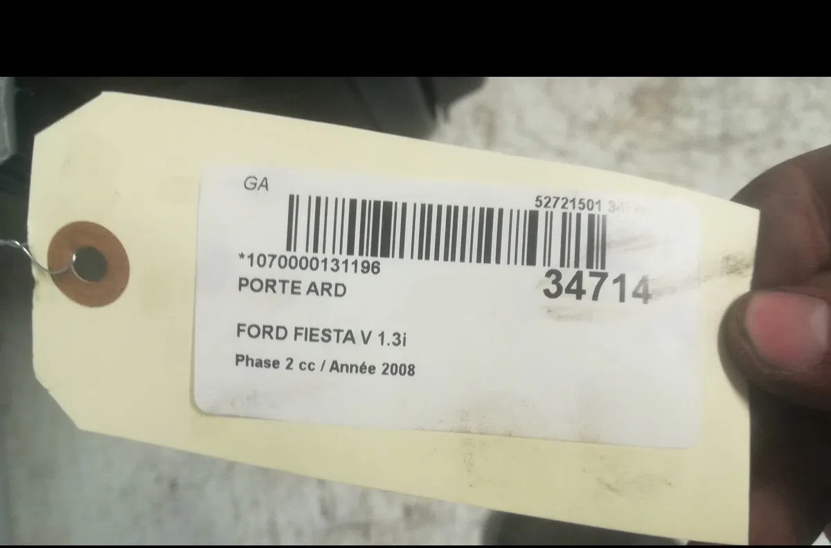 Porte arrière droite Ford FIESTA V (JH_, JD_) 1.6 tdci (2004-2008) occasion