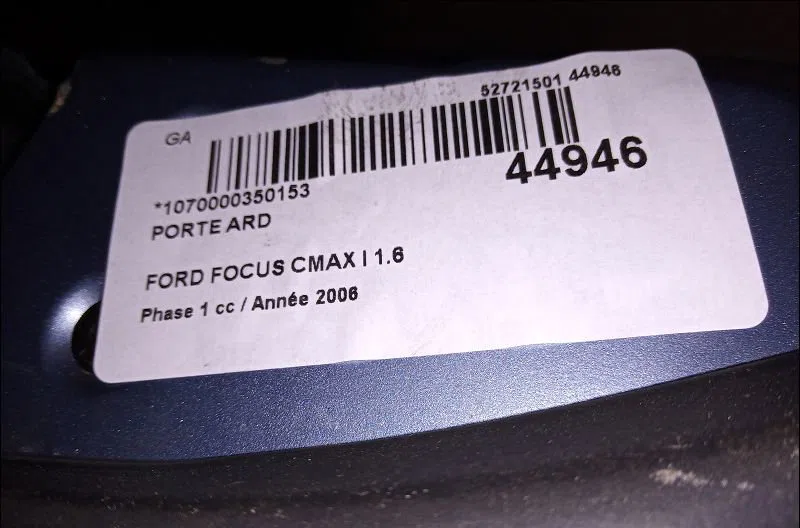 Porte arrière droite Ford FOCUS C-MAX (DM2) 1.6 tdci (2003-2007) occasion