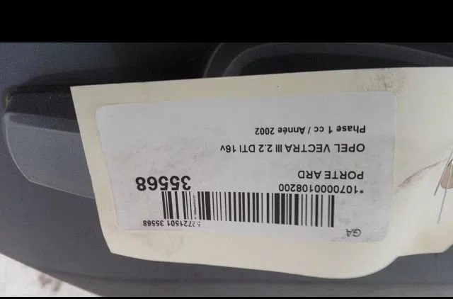 Porte arrière droite Opel VECTRA C GTS (Z02) 2.2 dti 16v (f68) (2002-2006) occasion