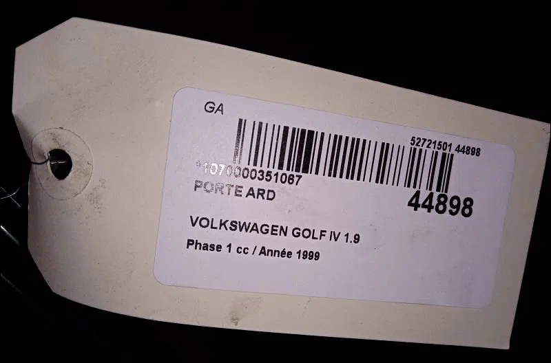 Porte arrière droite Volkswagen GOLF IV (1J1) 1.9 tdi (1997-2004) occasion