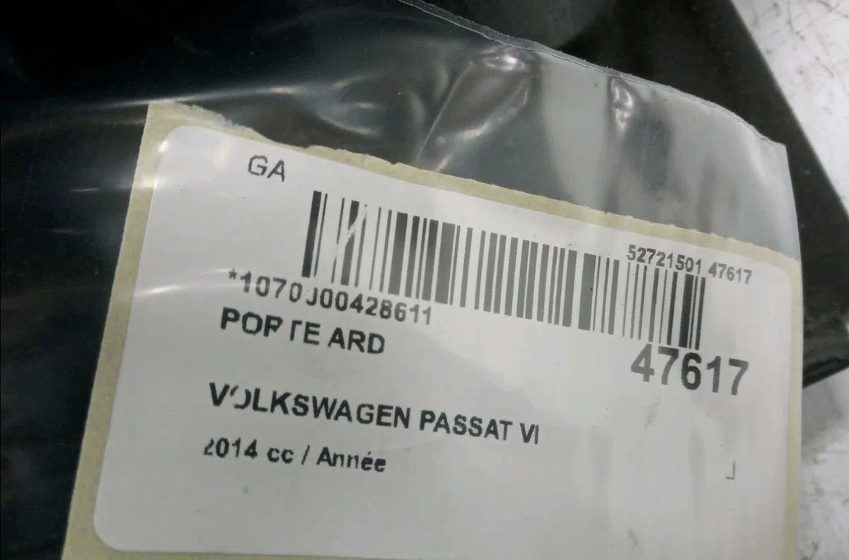 Porte arrière droite Volkswagen PASSAT B7 (362) 2.0 tdi 4motion (2010-2014) occasion