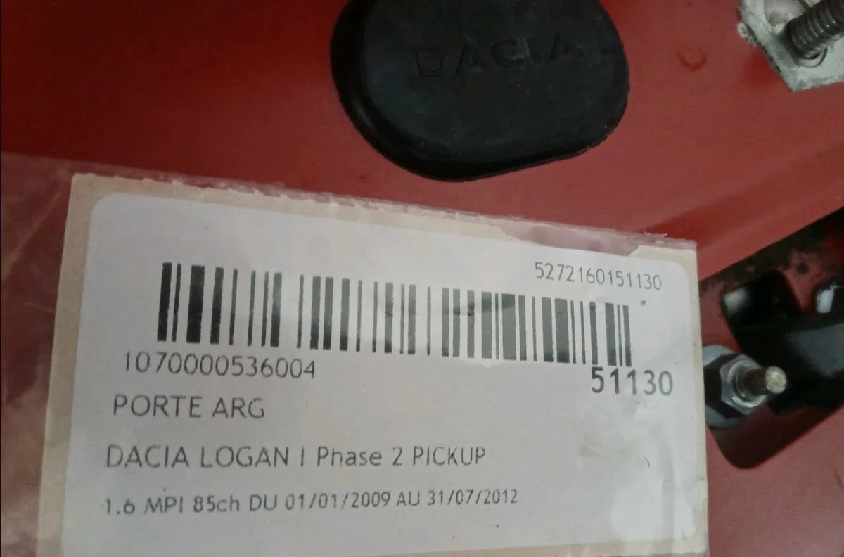 Porte arrière gauche Dacia LOGAN EXPRESS (FS_) 1.6 mpi 85 (2010) occasion