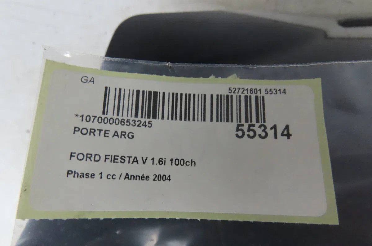 Porte arrière gauche Ford FIESTA V (JH_, JD_) 1.6 16v (2001-2008) occasion