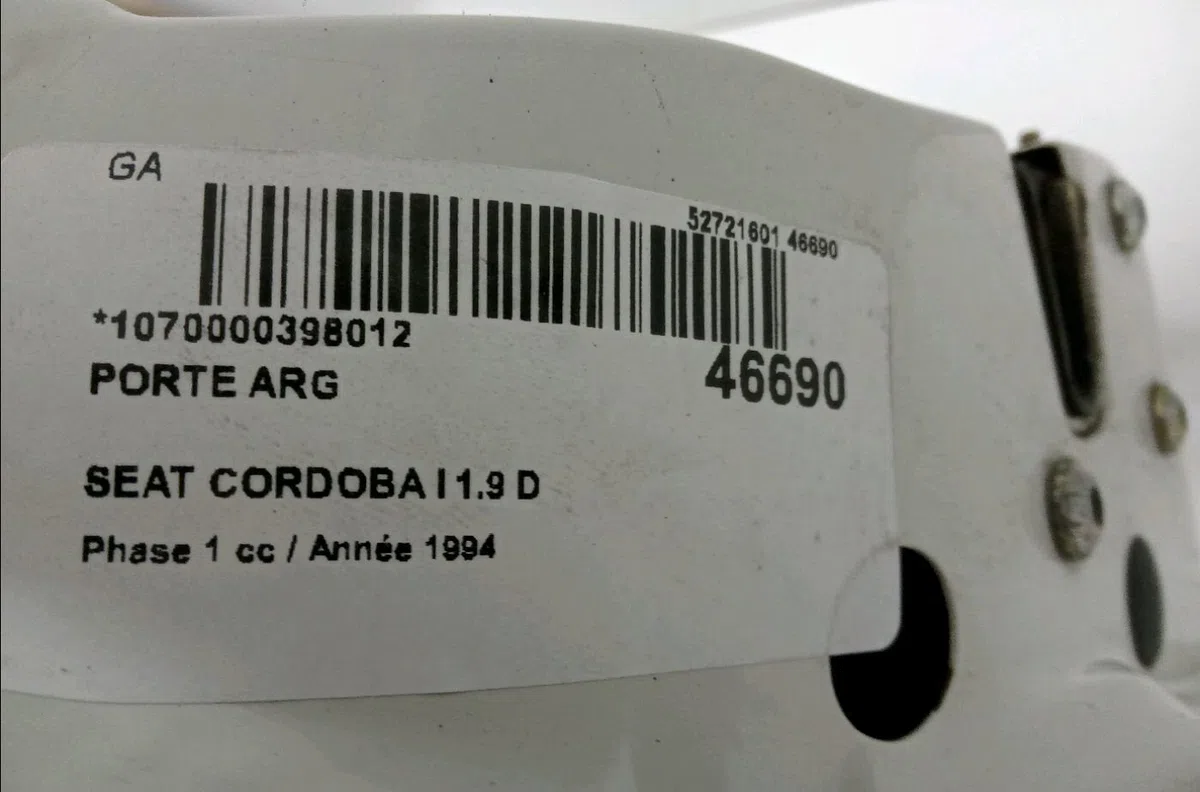Porte arrière gauche Seat CORDOBA (6K1, 6K2) 1.9 d (1993-1996) occasion