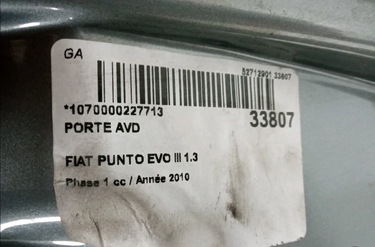 Porte avant droite FIAT PUNTO EVO III 2010 occasion