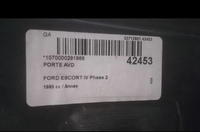 Porte avant droite Ford ESCORT VI (GAL, AAL, ABL) 1.8 td (1995-1998) occasion
