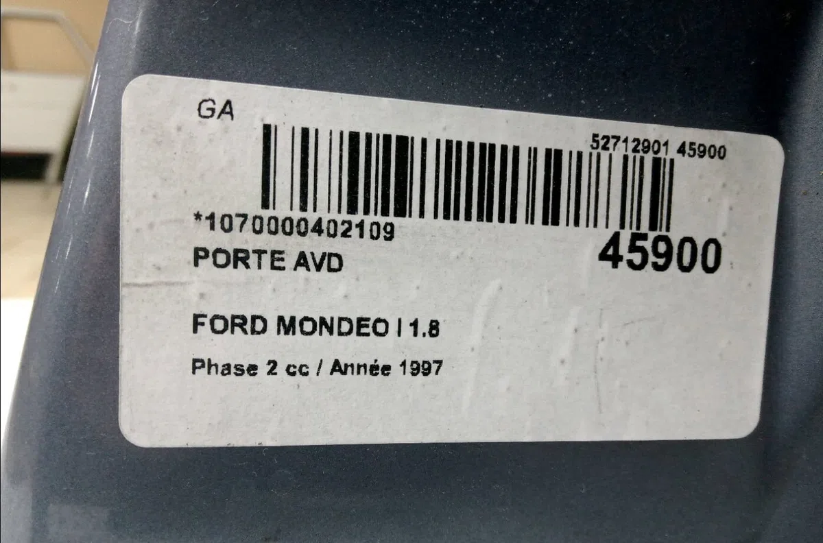 Porte avant droite Ford MONDEO II (BAP) 1.8 i (1996-2000) occasion