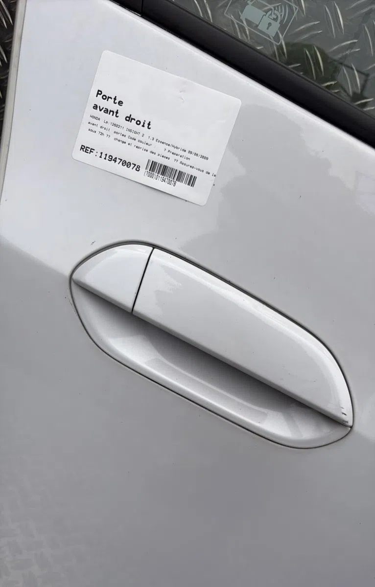 Porte avant droite Honda INSIGHT (ZE_) 1.3 ima (ze28, ze2) (2009) occasion