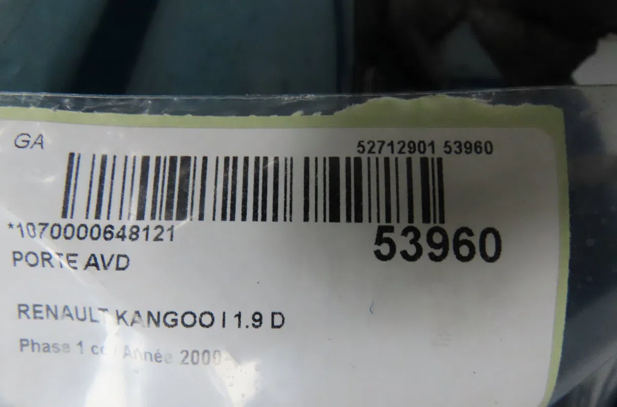 Porte avant droite Renault KANGOO Express (FC0-1_) 1.9 d (fc0j) (1999-2003) occasion