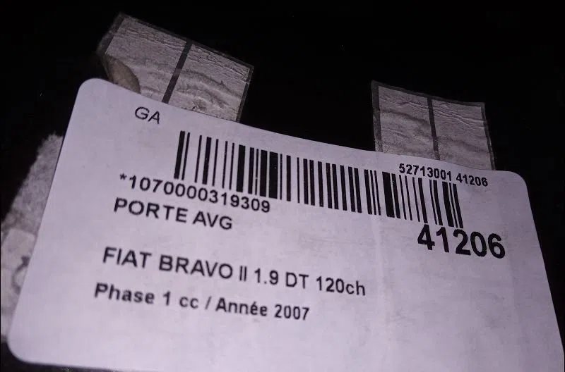 Porte avant gauche Fiat BRAVO II (198_) 1.9 d multijet (198axb1a) (2007-2014) occasion
