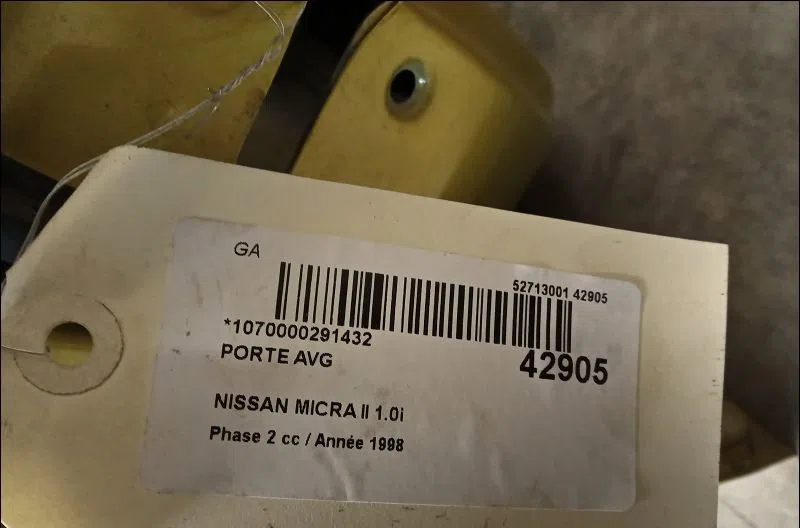 Porte avant gauche Nissan MICRA II (K11) 1.0 i 16v (1992-2000) occasion