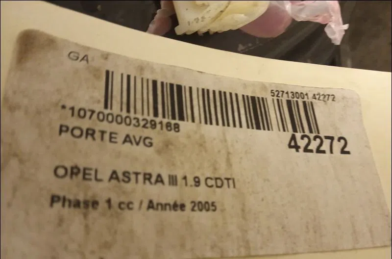 Porte avant gauche Opel ASTRA H (A04) 1.9 cdti 16v (l48) (2004-2010) occasion