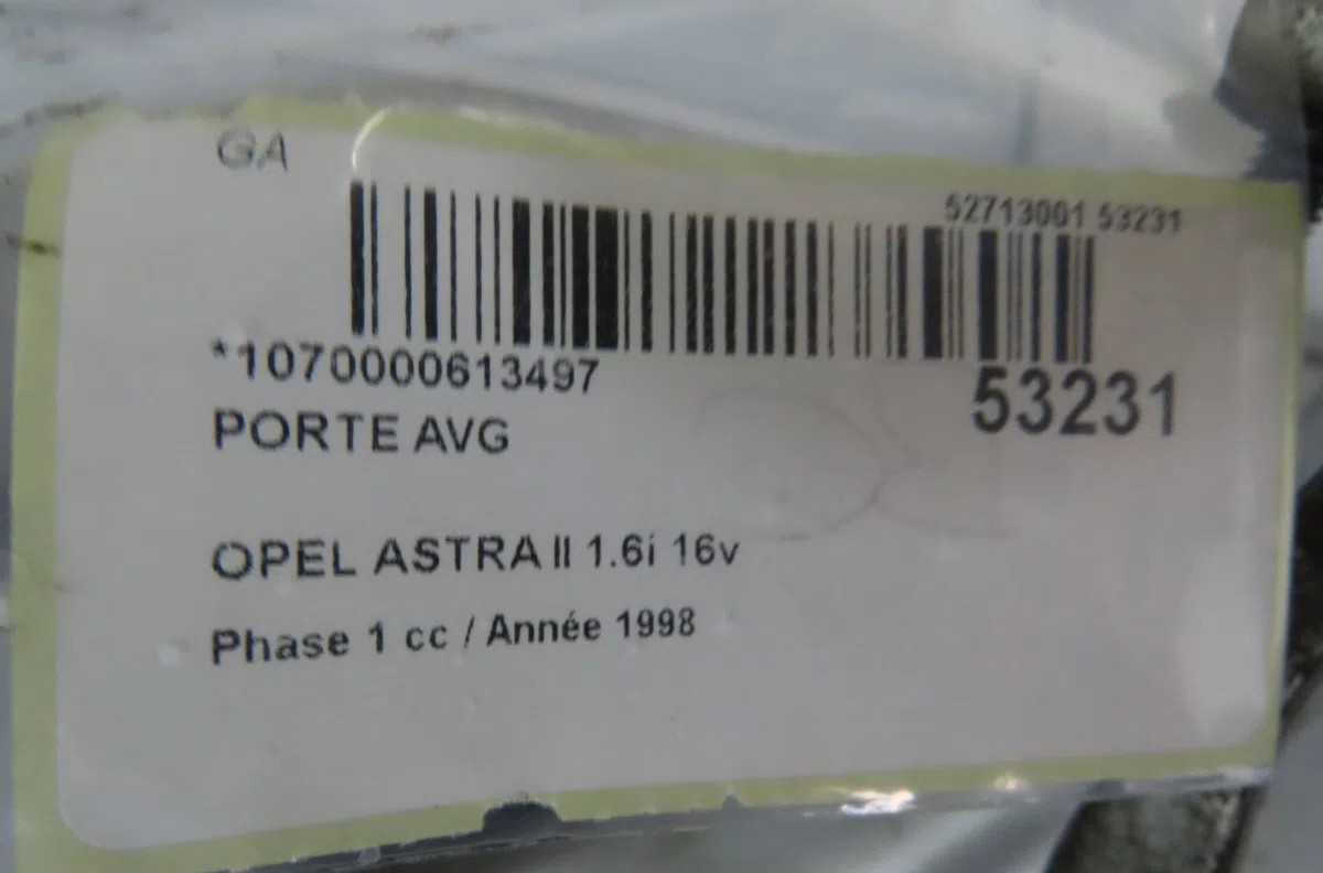 Porte avant gauche OPEL ASTRA II 1998 occasion