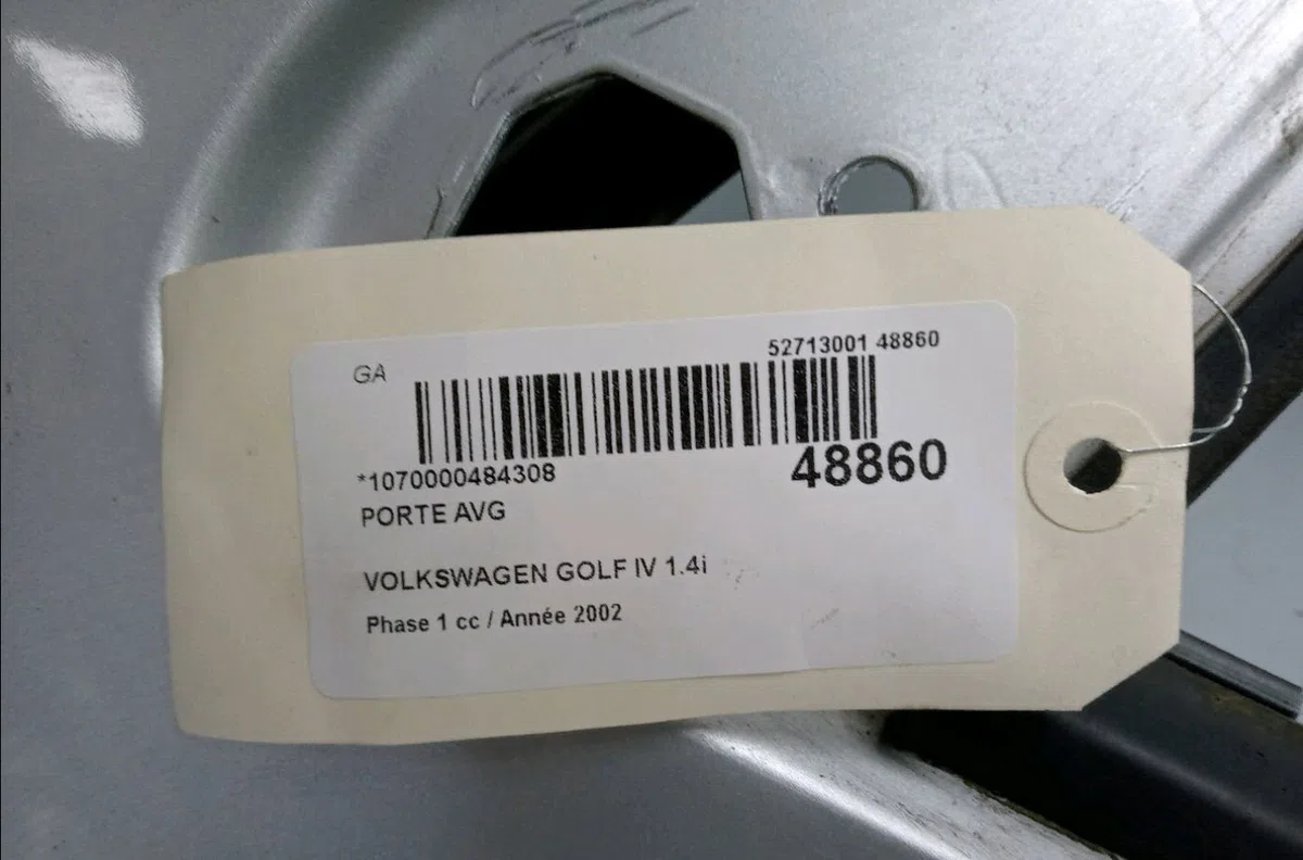 Porte avant gauche Volkswagen GOLF V (1K1) 1.4 16v (2003-2006) occasion