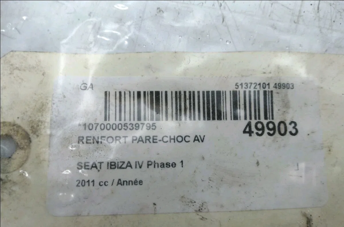 Renfort pare-choc avant Seat IBIZA IV ST (6J8, 6P8) 1.6 tdi (2010-2015) occasion